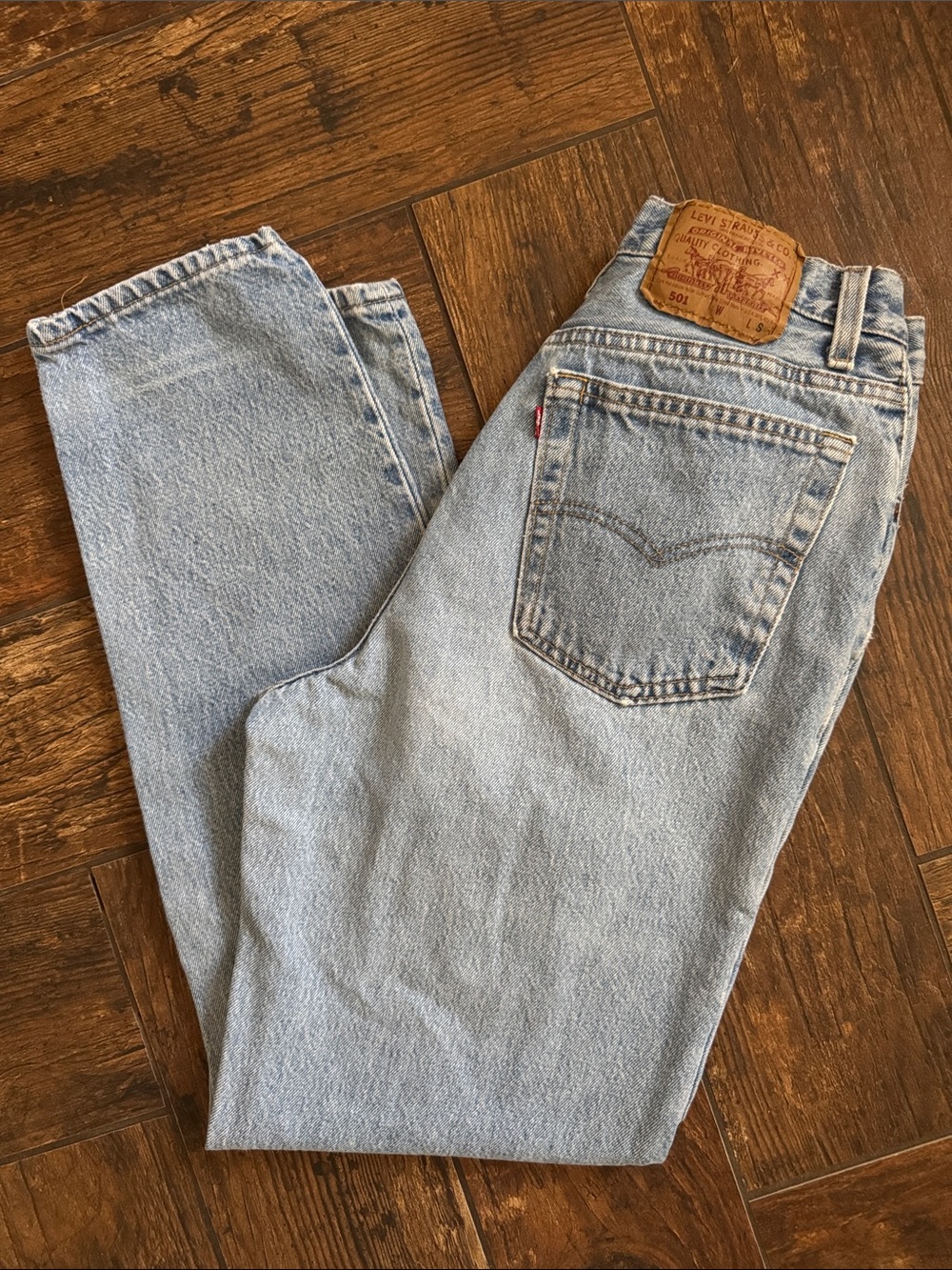 Vintage 90s Levi's Women's 501 Light Wash High Rise Jeans
